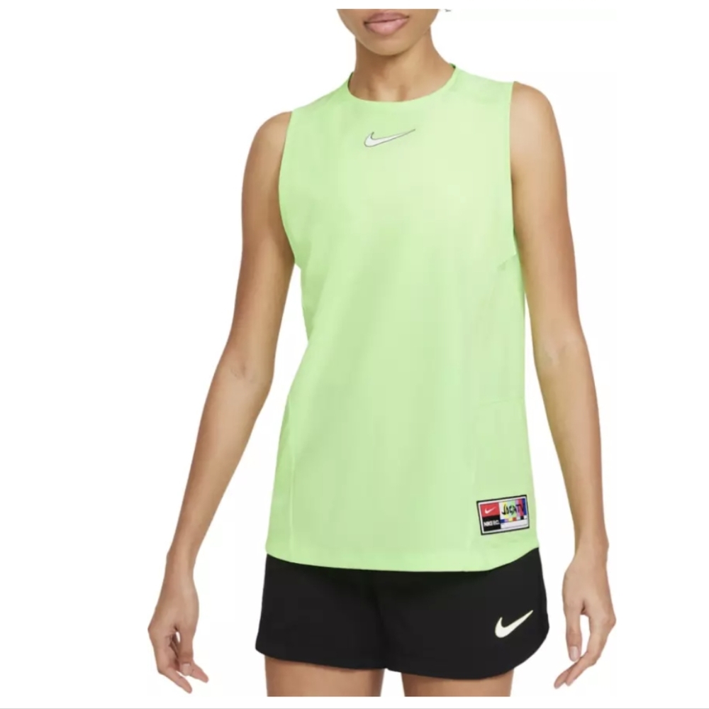 Nike Retro F.C. Dri-Fit Sleeveless Lime Glow Soccer Tank